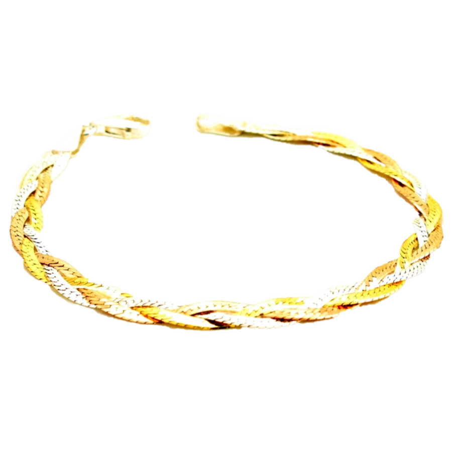 Pulsera de plata Chapada en oro