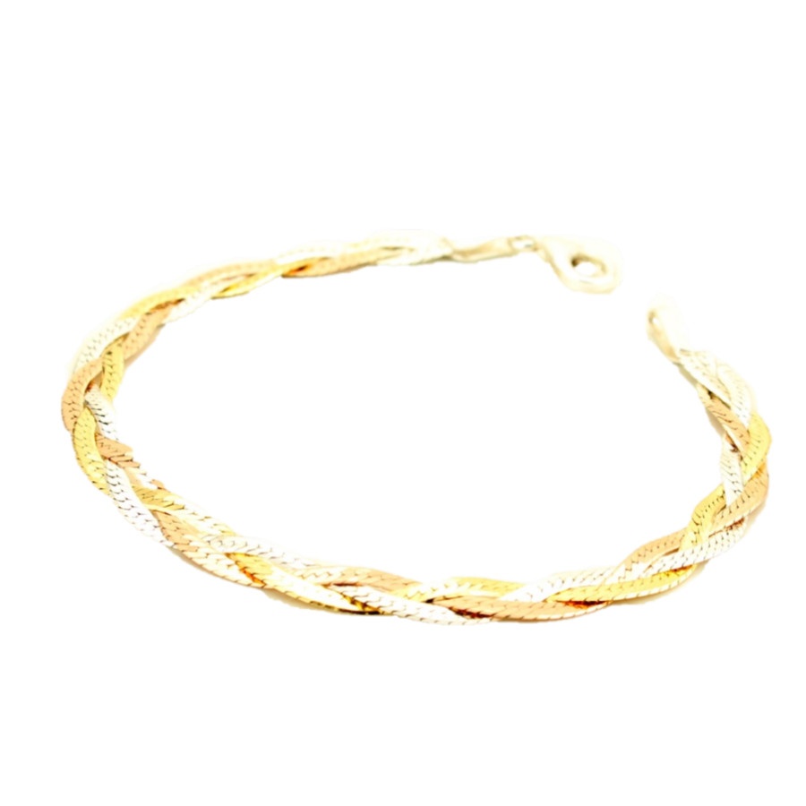 Pulsera de plata Chapada en oro