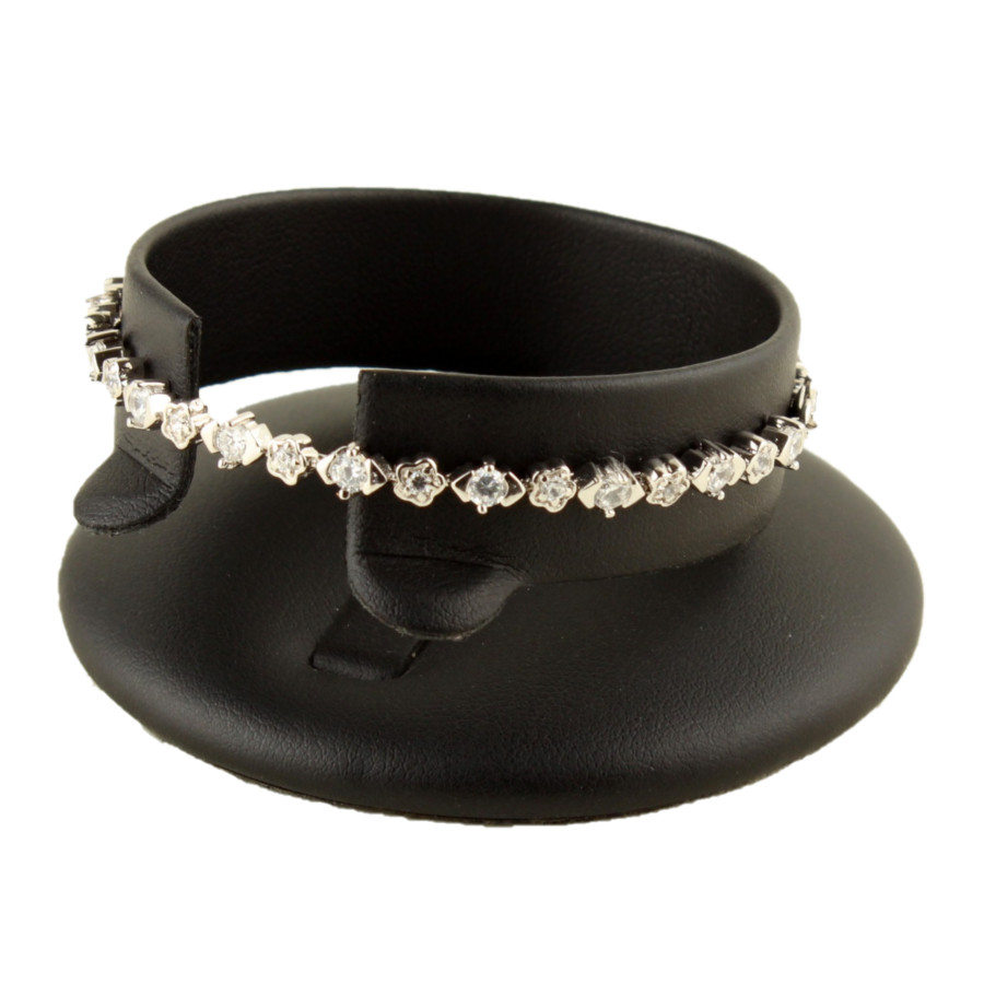 Pulsera de plata con circonitas