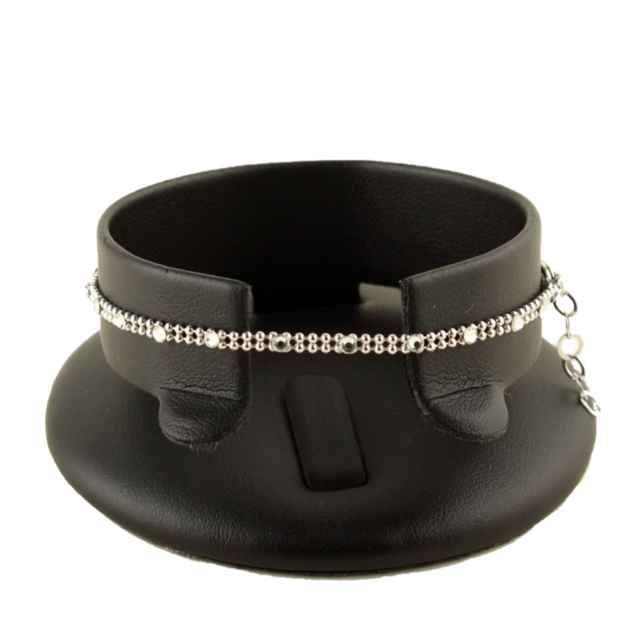 Pulsera de plata con circonitas