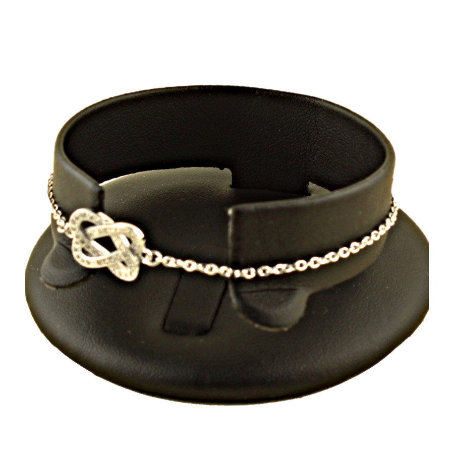 Pulsera de plata con circonitas