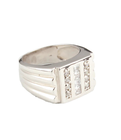 Anillo circonitas plata| Bisurjoyas
