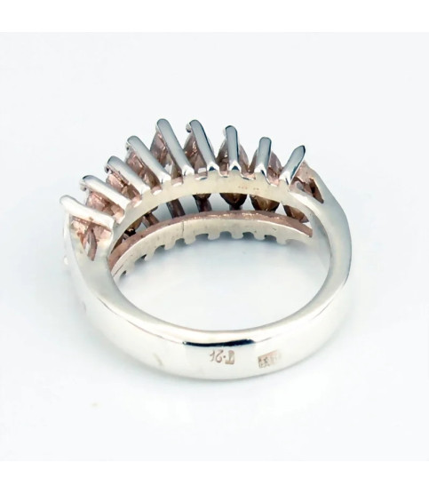 Anillo Plata con circonitas| Bisurjoyas