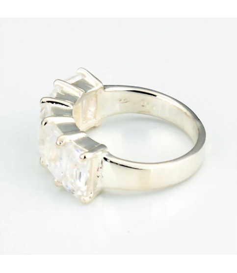 Anillo circonitas plata| Bisurjoyas