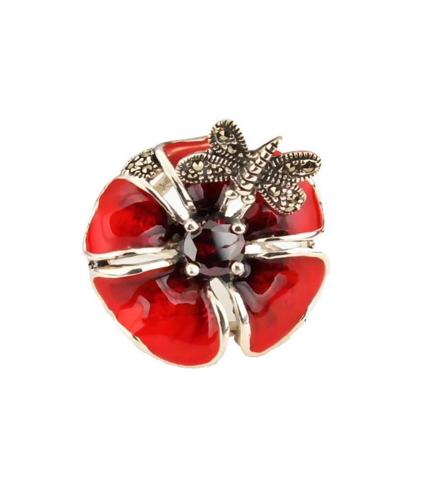 Anillo esmalte plata| Bisurjoyas
