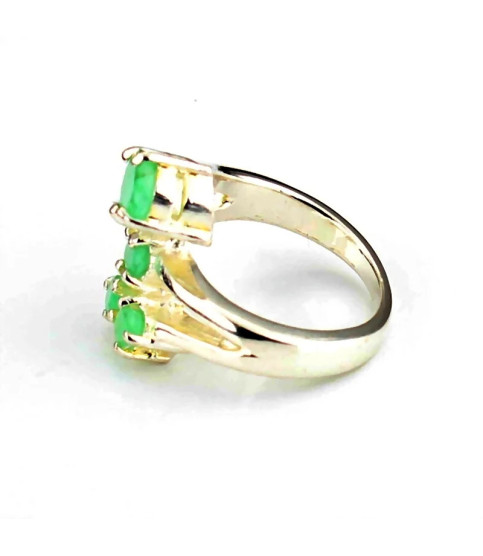 Anillo plata con piedras preciosas| Bisurjoyas