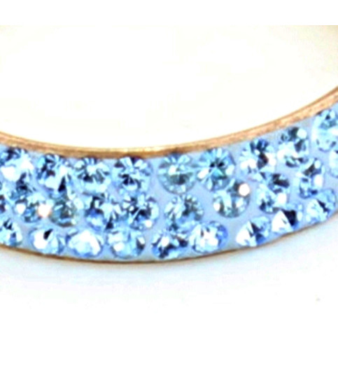 Anillo Svaroski plata| Bisurjoyas