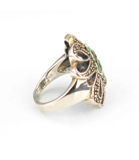Anillo plata con Piedras Preciosas| Bisurjoyas