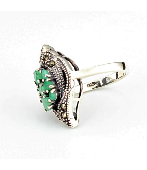 Anillo plata con Piedras Preciosas| Bisurjoyas