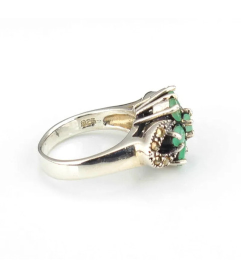 Anillo plata con Piedras Preciosas| Bisurjoyas
