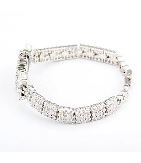 Reloj de plata con circonitas| Bisurjoyas