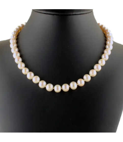 Collar de perlas naturales calibradas| en Bisurjoyas
