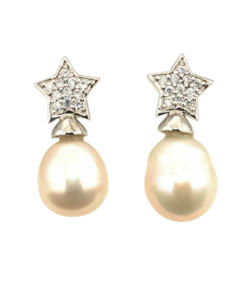Pendientes de Perlas| Bisurjoyas