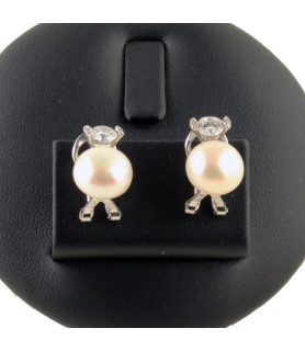 Pendientes Perlas| Bisurjoyas