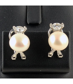 Pendientes Perlas| Bisurjoyas