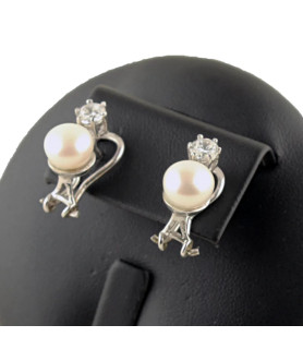Pendientes perlas| Bisurjoyas