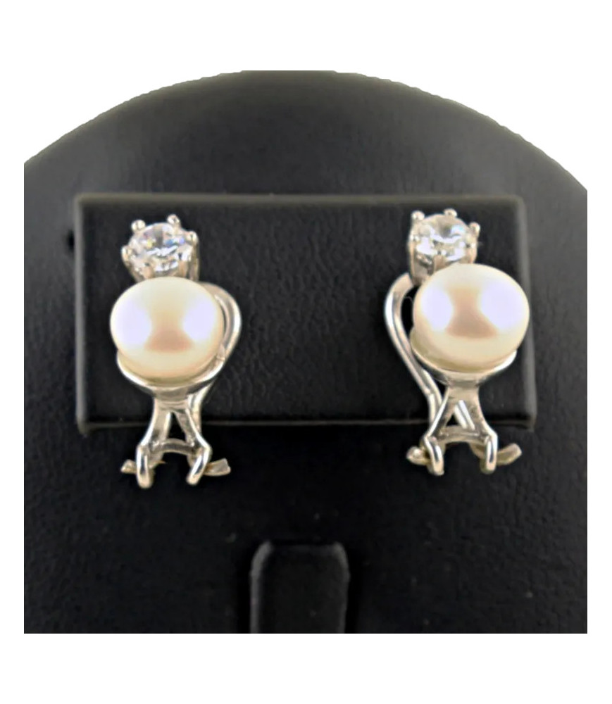Pendientes perlas| Bisurjoyas