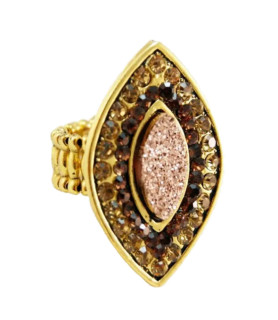 Anillo bisutería dorado| Bisurjoyas