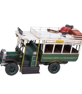 Bus antiguo double decker verde| Bisurjoyas