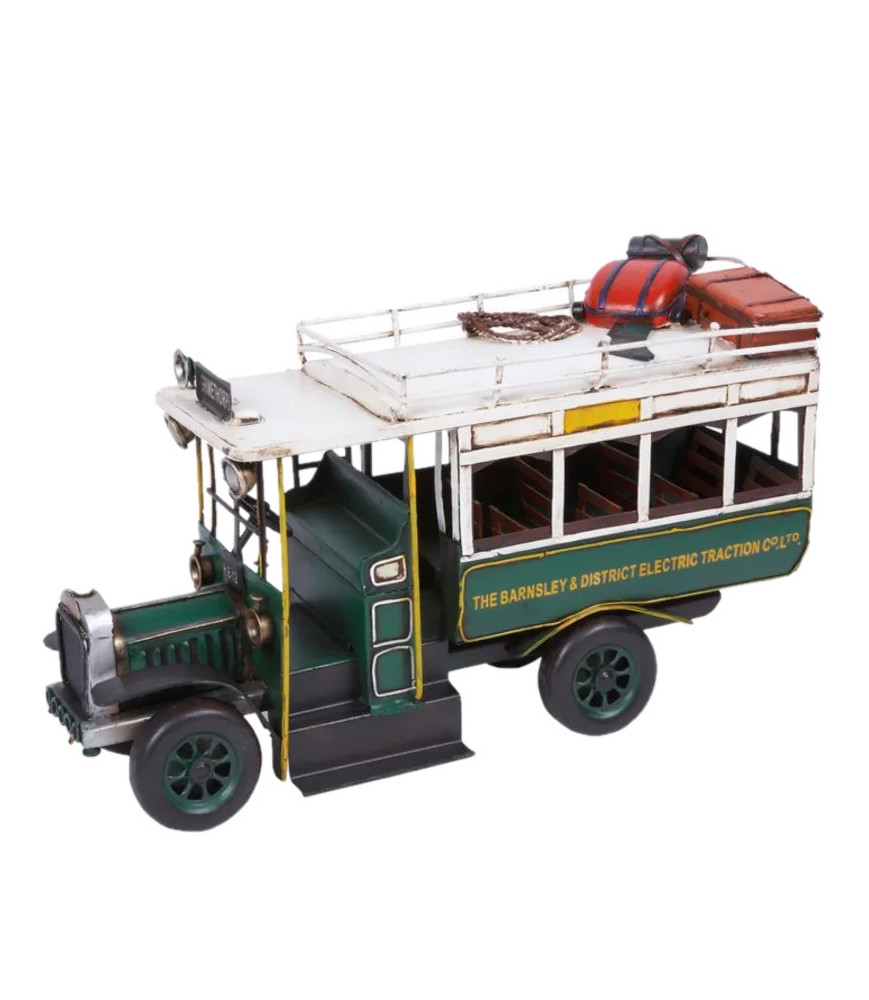 Bus antiguo double decker verde| Bisurjoyas