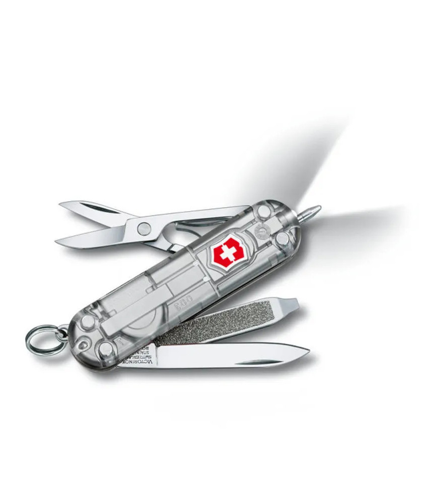 Navaja Victorinox Signature Lite Silver Tech Transparente| Bisurjoyas