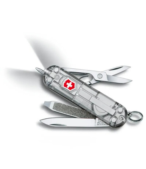 Navaja Victorinox Signature Lite Silver Tech Transparente| Bisurjoyas