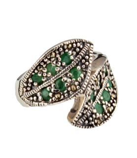 Anillo de Plata con Piedras Preciosas| Bisurjoyas