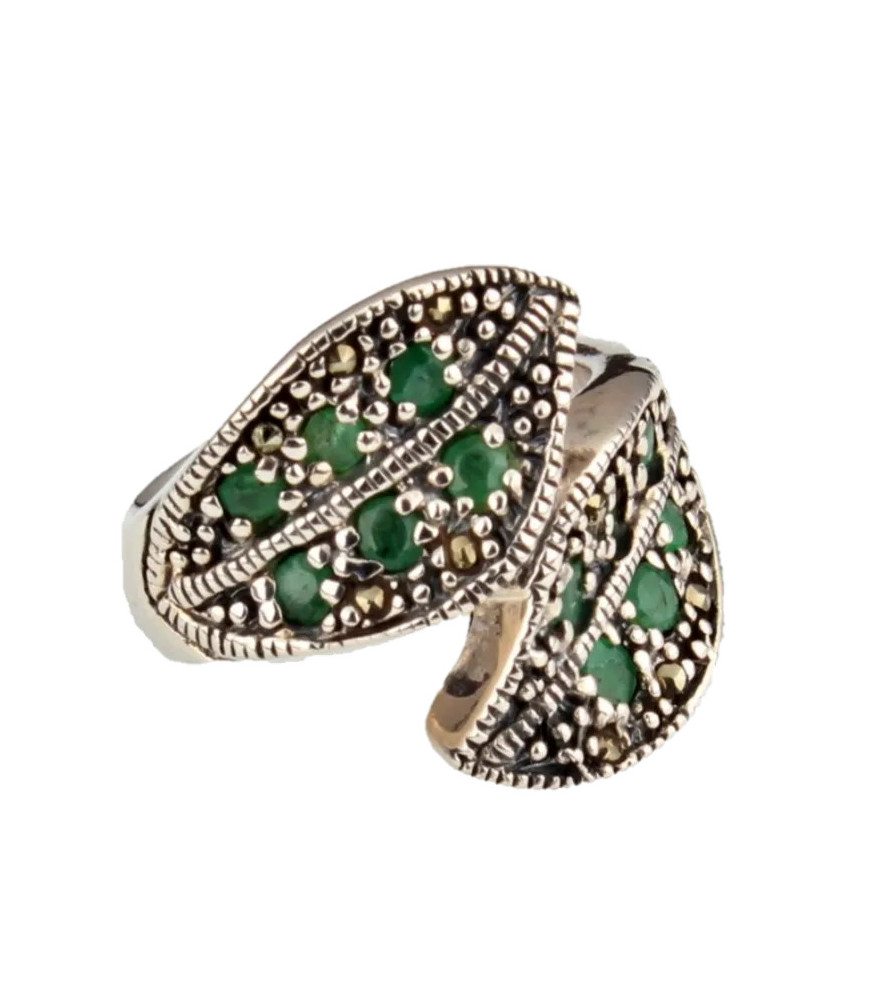 Anillo de Plata con Piedras Preciosas| Bisurjoyas