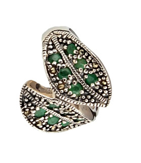 Anillo de Plata con Piedras Preciosas| Bisurjoyas