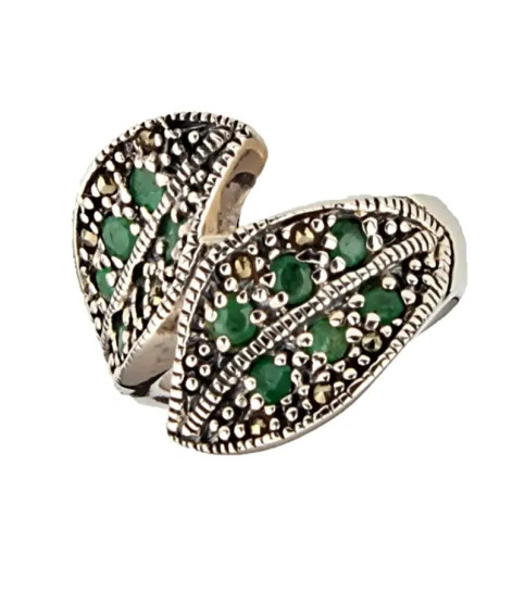 Anillo de Plata con Piedras Preciosas| Bisurjoyas